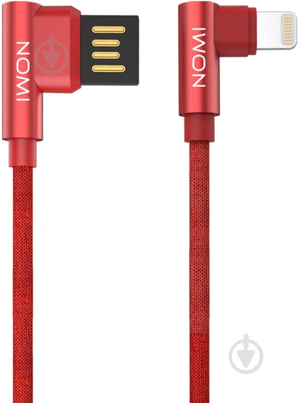 Кабель Nomi Lightning – USB 1 м красный DCPQ 10i - фото 1