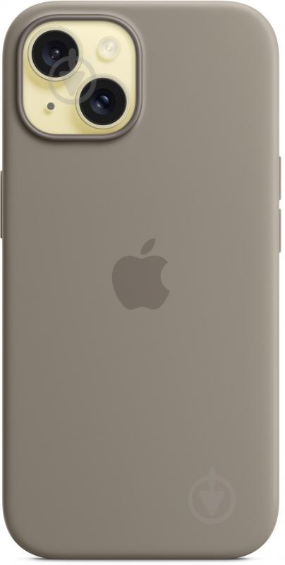 Чехол Apple Silicone Case with MagSafe для Apple iPhone 15 clay (MXPG3ZM/A) - фото 1 Чехол Apple Silicone Case with MagSafe для Apple iPhone 15 clay (MXPG3ZM/A) - фото 1