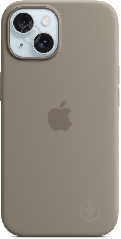 Чехол Apple Silicone Case with MagSafe для Apple iPhone 15 clay (MXPG3ZM/A) - фото 2 Чехол Apple Silicone Case with MagSafe для Apple iPhone 15 clay (MXPG3ZM/A) - фото 2