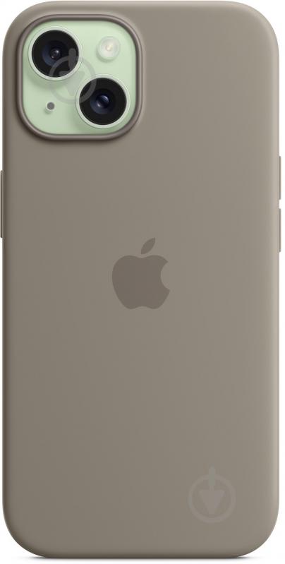 Чехол Apple Silicone Case with MagSafe для Apple iPhone 15 clay (MXPG3ZM/A) - фото 6 Чехол Apple Silicone Case with MagSafe для Apple iPhone 15 clay (MXPG3ZM/A) - фото 6