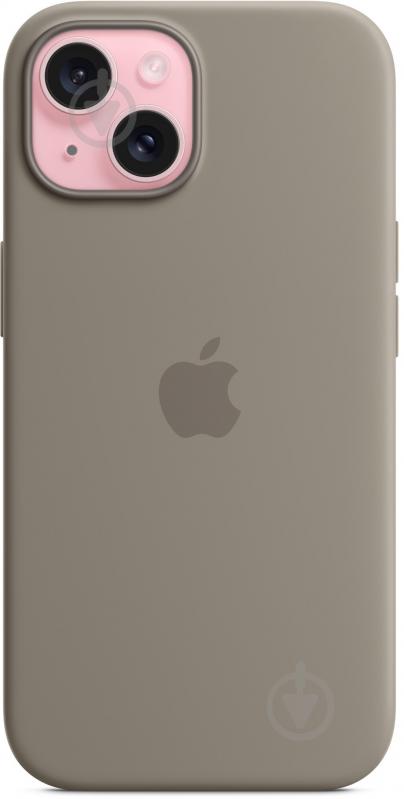 Чехол Apple Silicone Case with MagSafe для Apple iPhone 15 clay (MXPG3ZM/A) - фото 7 Чехол Apple Silicone Case with MagSafe для Apple iPhone 15 clay (MXPG3ZM/A) - фото 7