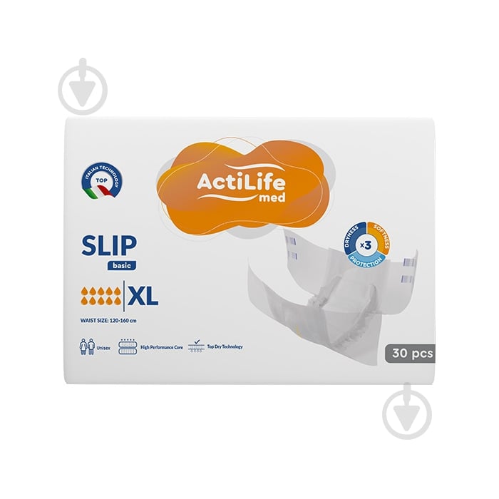 Подгузники ActiLife Med Basic XL 30 шт. - фото 1 Подгузники ActiLife Med Basic XL 30 шт. - фото 1