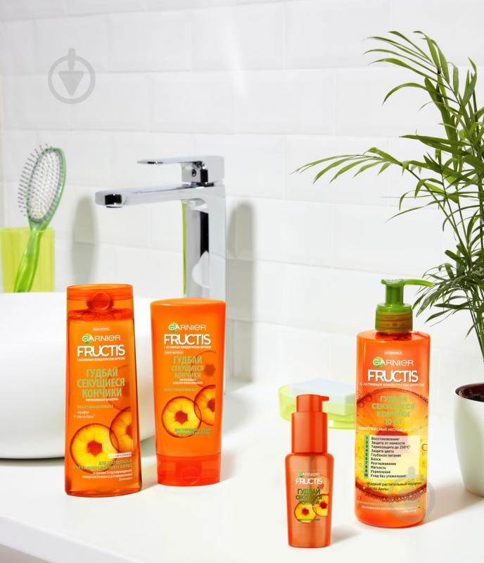 Шампунь Garnier Fructis Fructis Гудбай посічені кінчики для всіх типів волосся 400 мл - фото 3