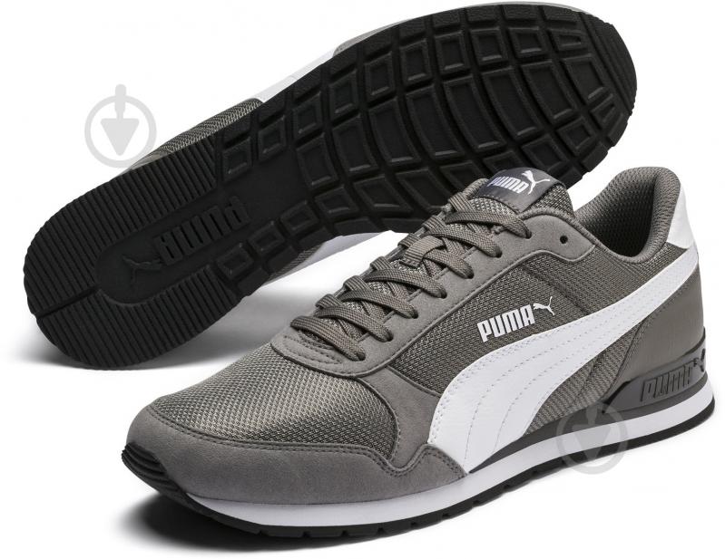 Кросівки чоловічі демісезонні Puma ST Runner v2 Mesh 36681106 р.45 сірі - фото 2