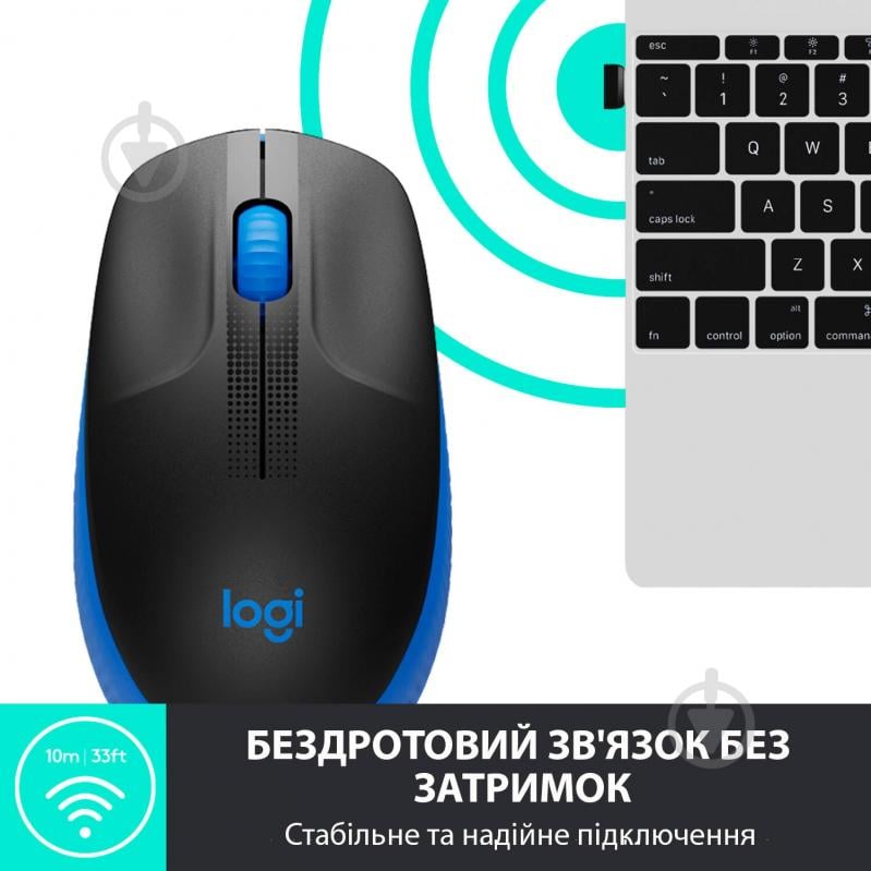 Мишка Logitech M190 Wireless Blue - фото 4