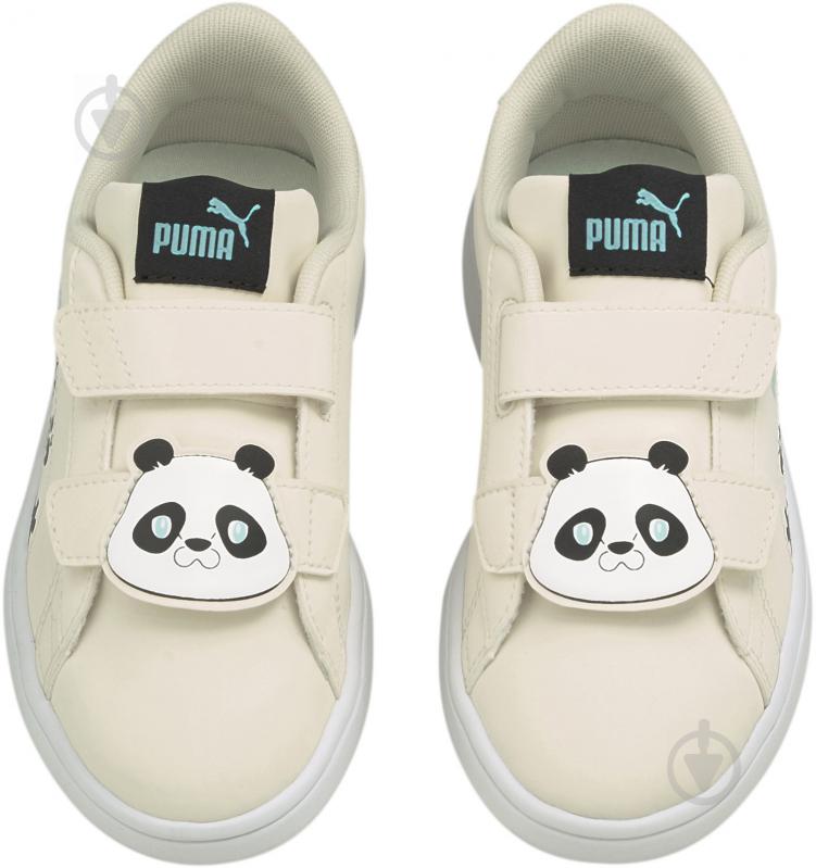 Кросівки для дівчаток демісезонні Puma Smashv2SummerAnimalVPS 36878802 р.27,5 бежеві - фото 6