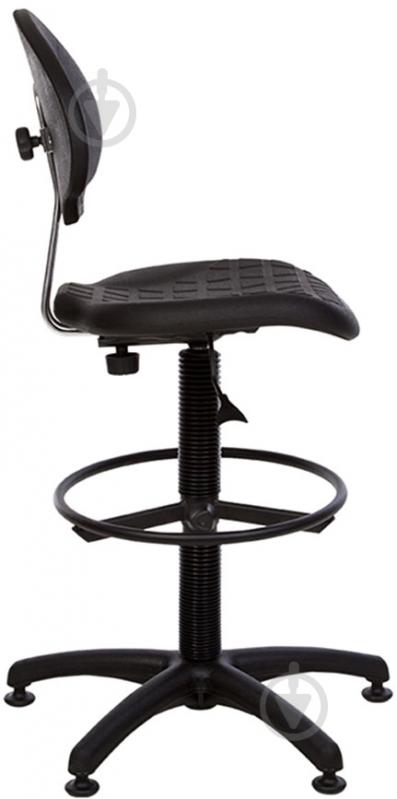 Крісло Nowy Styl Laborant GTS Ring Base Black Stopki чорний - фото 3