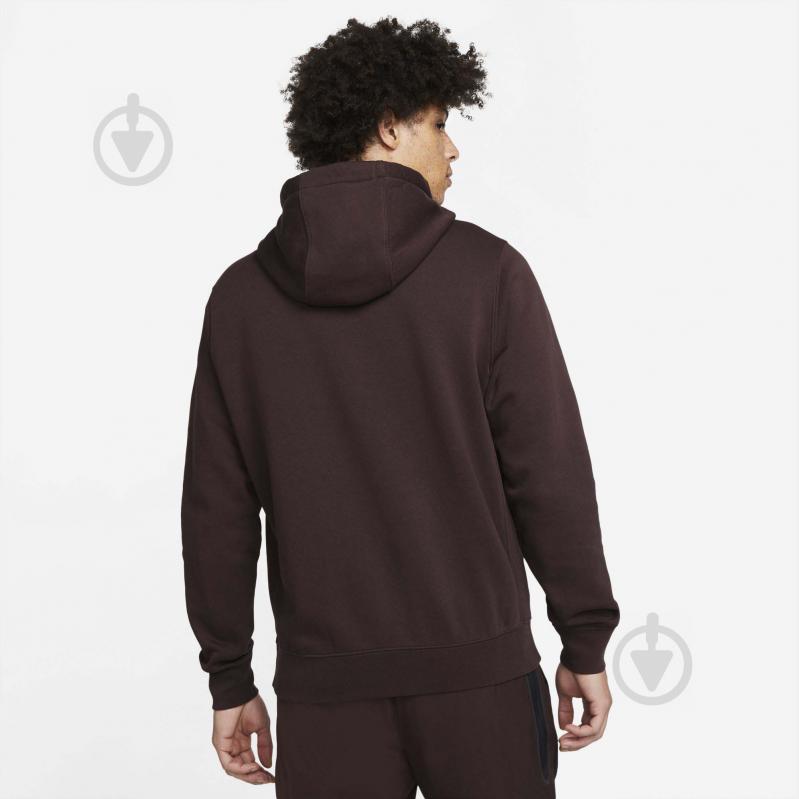 Худи Nike M NSW CLUB HOODIE PO BB GX BV2973-203 р. L бордовый - фото 2