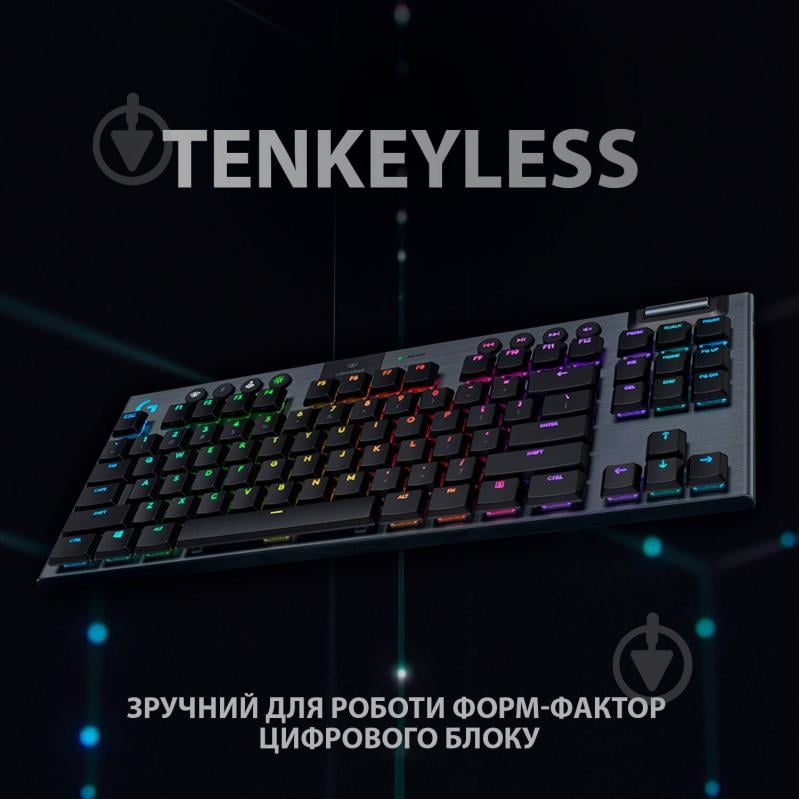Клавиатура Logitech G915 Gaming TKL Tenkeyless (920-009536) black - фото 5