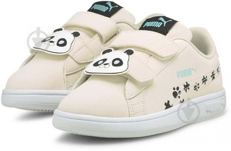 Кроссовки для девочек демисезонные Puma Smashv2SummerAnimalVPS 36878802 р.18 бежевые - фото 2