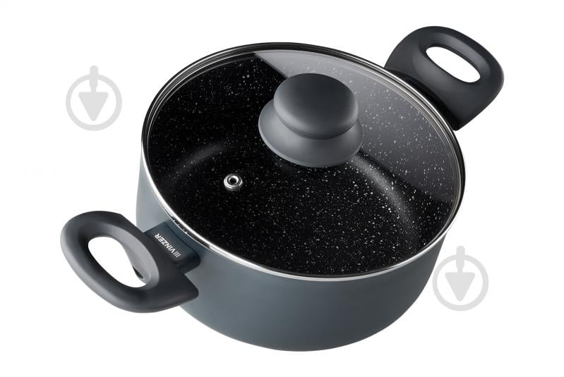 Кастрюля с крышкой Vinzer Stone Induction Line 2,5 л 50445 - фото 2