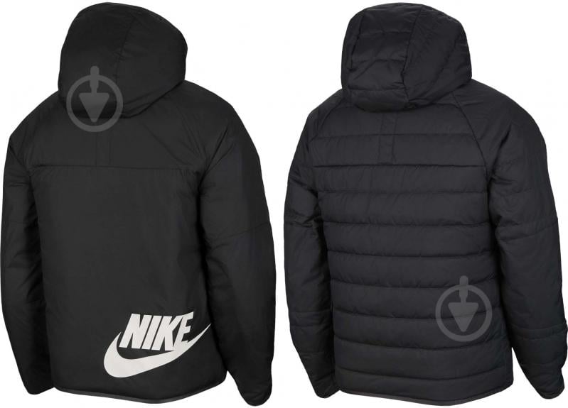 Куртка мужская демисезонная Nike M NSW TF RPL LEGACY REV HD JKT DH2783-010 р.XL черная - фото 6