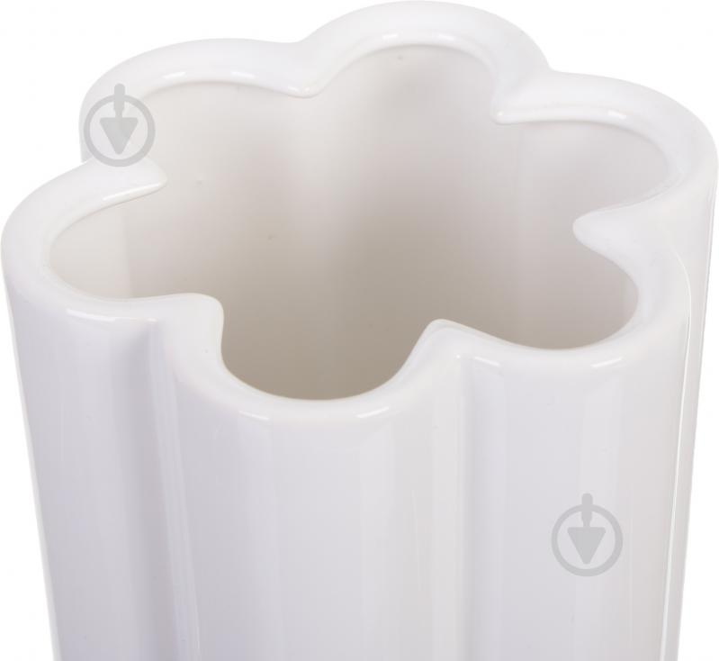 Ваза керамическая Облачко 1 18 см белая - фото 2 Ваза керамическая Облачко 1 18 см белая - фото 2