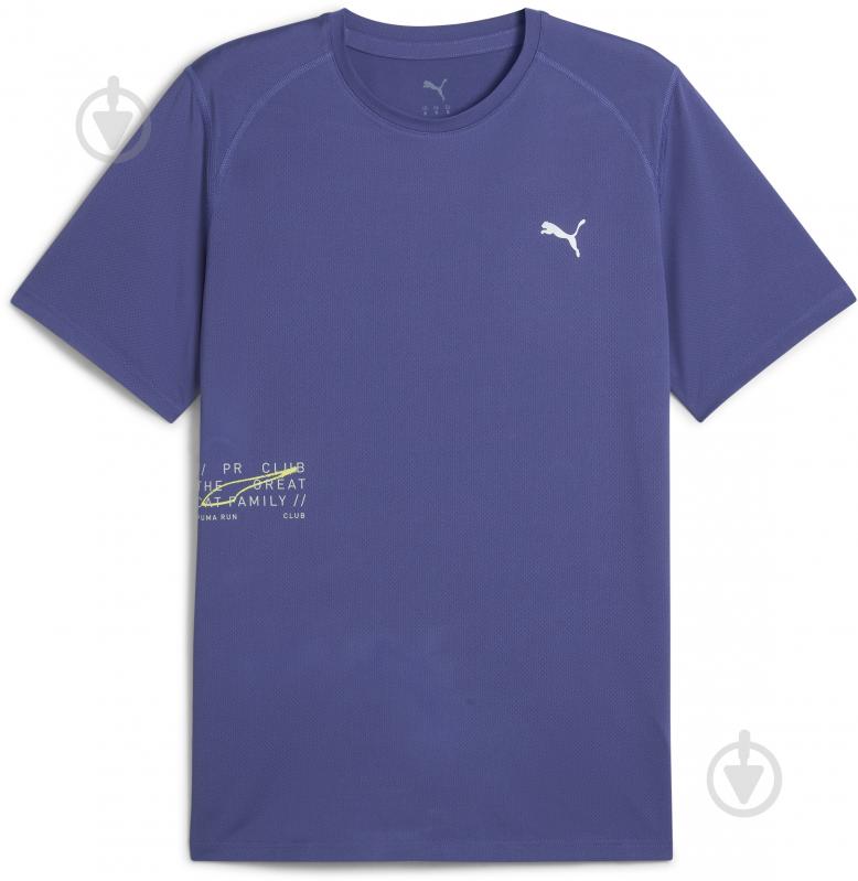 Футболка Puma M RUN GRAPHIC MESH TEE? 52663146 р.M фіолетовий - фото 1