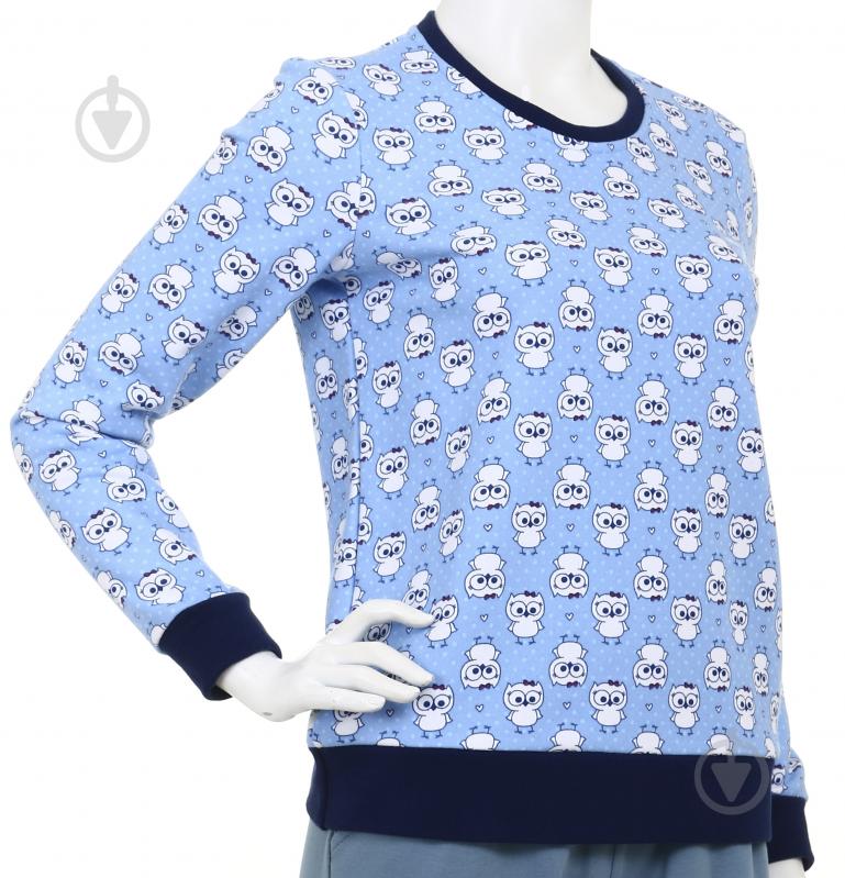 Свитшот Flis clothes Сова р.S голубой - фото 2
