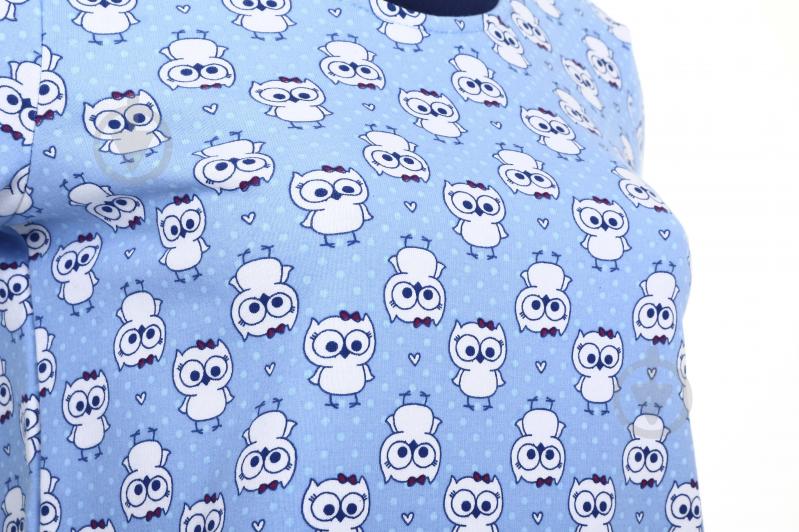 Свитшот Flis clothes Сова р.S голубой - фото 3