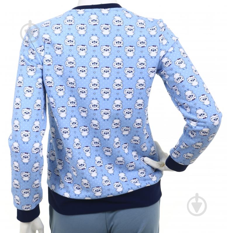 Свитшот Flis clothes Сова р.S голубой - фото 4