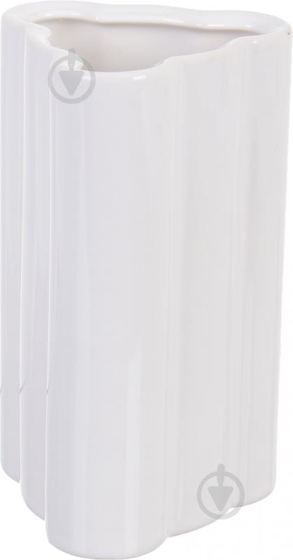 Ваза керамическая Облачко 2 18х11 см 18 см белая - фото 1