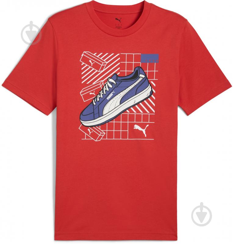 Футболка Puma GRAPHICS Sneaker Tee 68483015 р.M красный - фото 1
