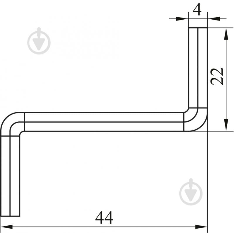 Ключ конфірматний 60 мм DC - фото 3 Ключ конфірматний 60 мм DC - фото 3