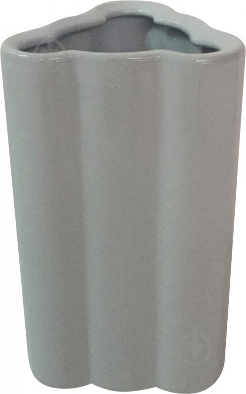 Ваза керамическая голубая Облачко 2 18 см - фото 1