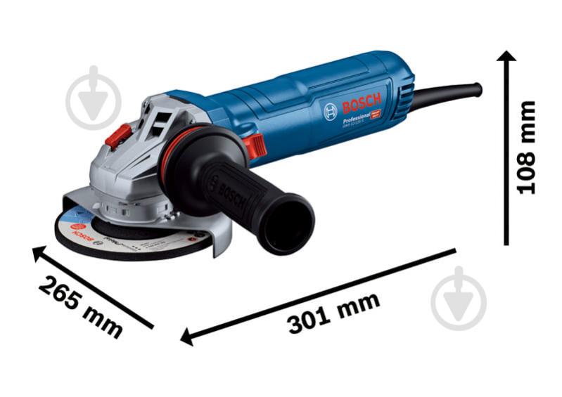 Болгарка (кутова шліфмашина) Bosch Professional GWS 12-125 S 06013A6020 - фото 4