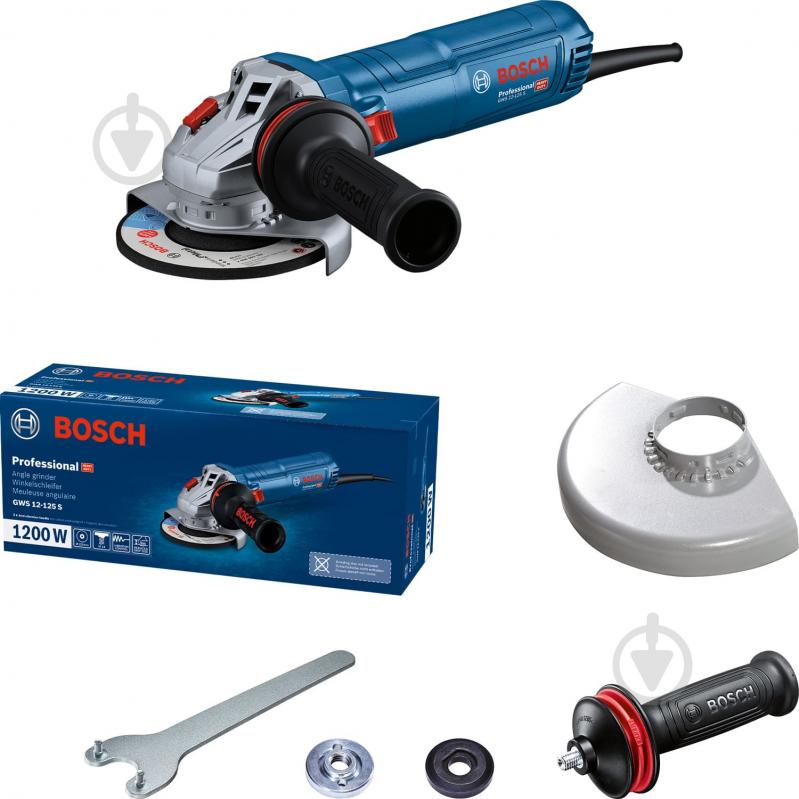 Болгарка (кутова шліфмашина) Bosch Professional GWS 12-125 S 06013A6020 - фото 3