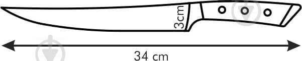 Нож порционный AZZA 21 см 884534 Tescoma - фото 2