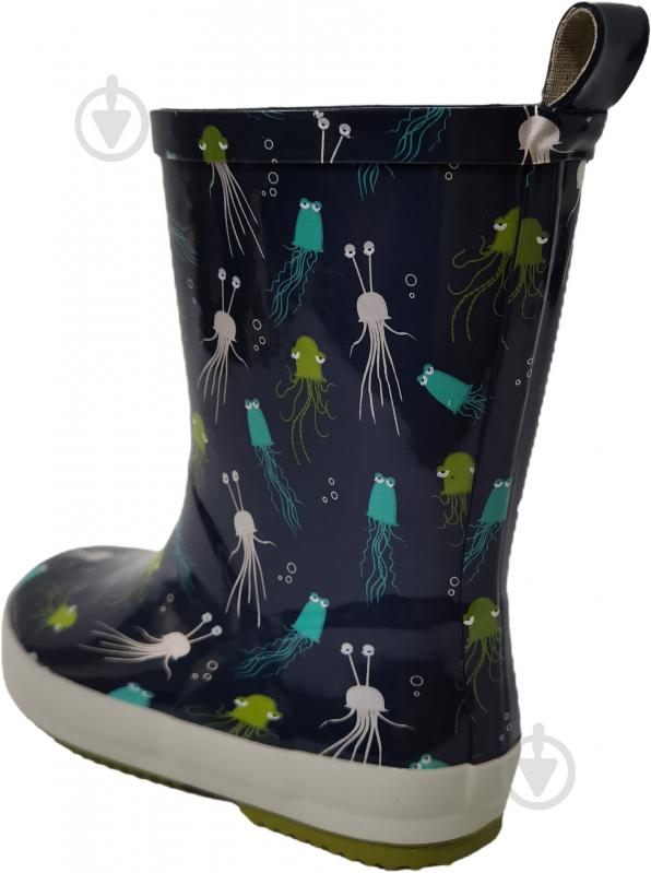 Сапоги резиновые для девочек YuMin Морской размер 29 синий - фото 3 Сапоги резиновые для девочек YuMin Морской размер 29 синий - фото 3