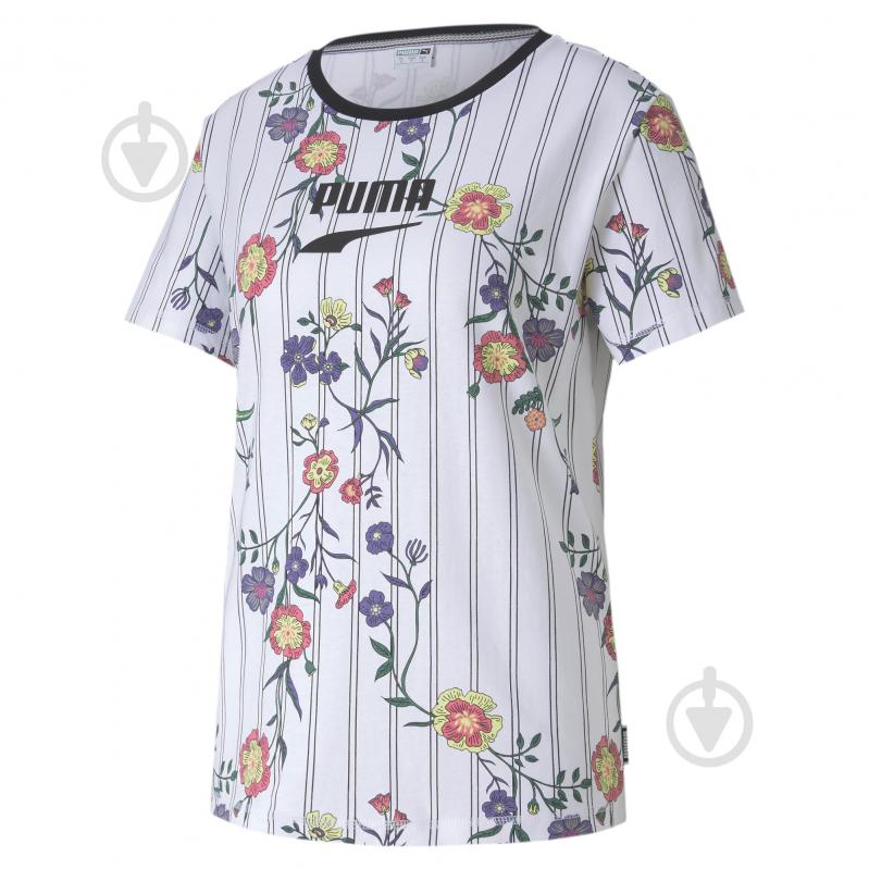 Футболка Puma Downtown AOP Tee 59671902 р.S белый - фото 2