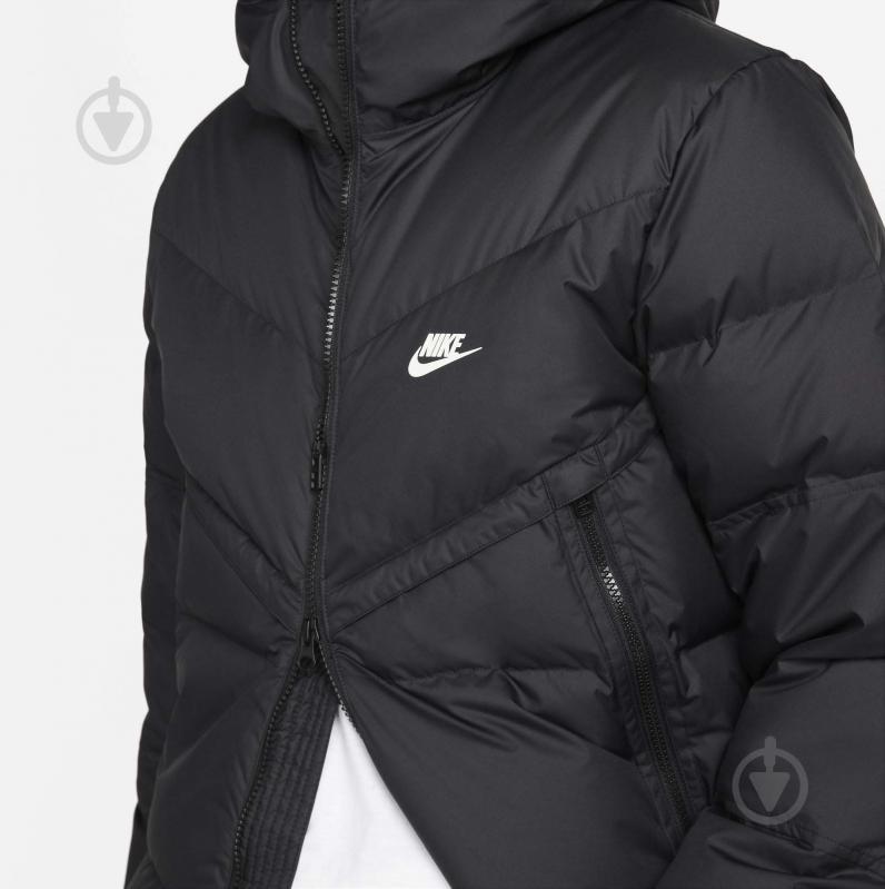 Куртка чоловіча Nike M NSW SF WINDRUNNER HD JKT DD6795-010 р.XL чорна - фото 4