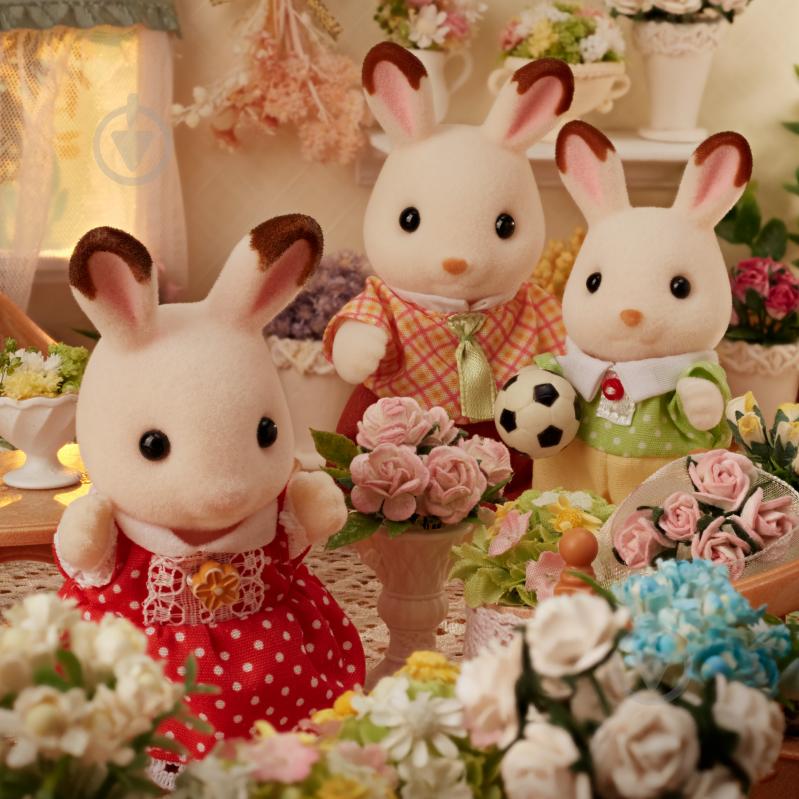 Фигурка коллекционная Sylvanian Families Семья Шоколадных Кроликов 5655 - фото 4