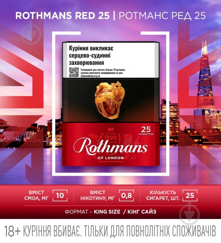Сигареты Rothmans Red 25 (4820192687560) - фото 3