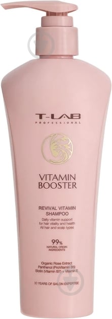 Шампунь T-LAB Professional Vitamine Booster Ревитал витаминизирующий для волос 300 мл - фото 1 Шампунь T-LAB Professional Vitamine Booster Ревитал витаминизирующий для волос 300 мл - фото 1