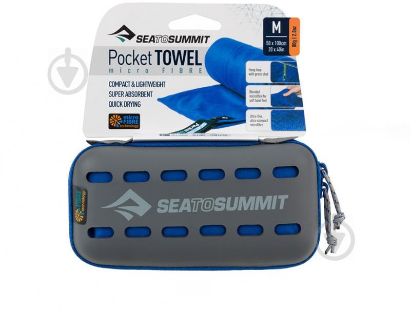 Рушник Pocket Towel M 50x100 см синій Sea To Summit - фото 1