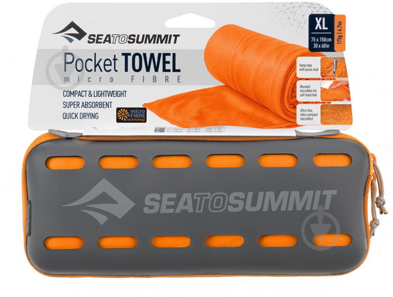 Полотенце Pocket Towel XL 75x150 см оранжевый Sea To Summit - фото 1