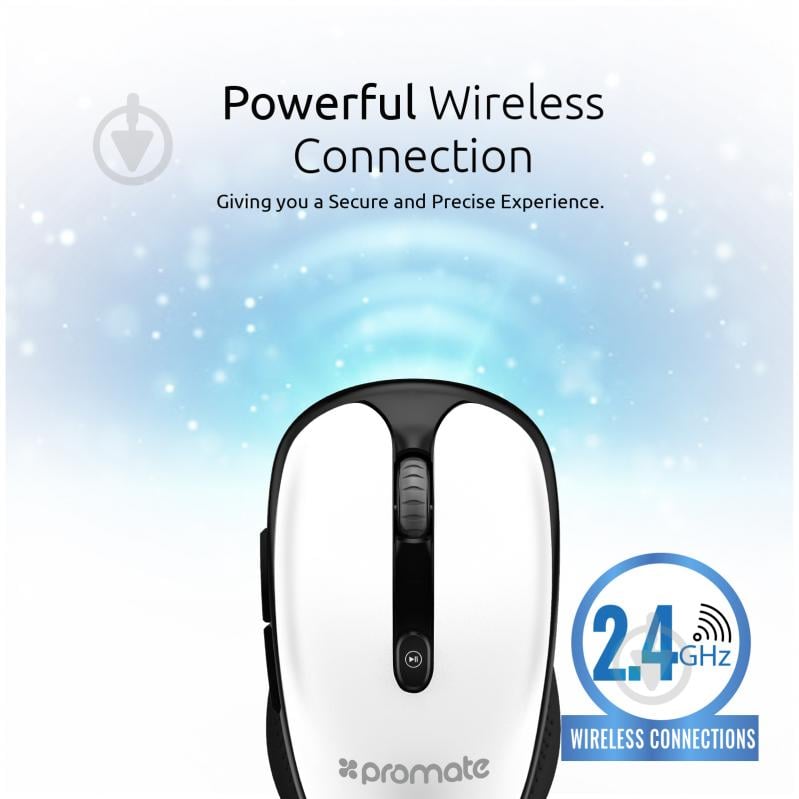 Миша Promate Wireless white (clix-4.white) - фото 3