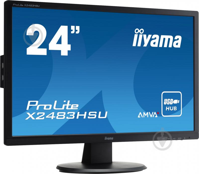 Монітор Iiyama ProLite 24" (X2483HSU-B1) - фото 2