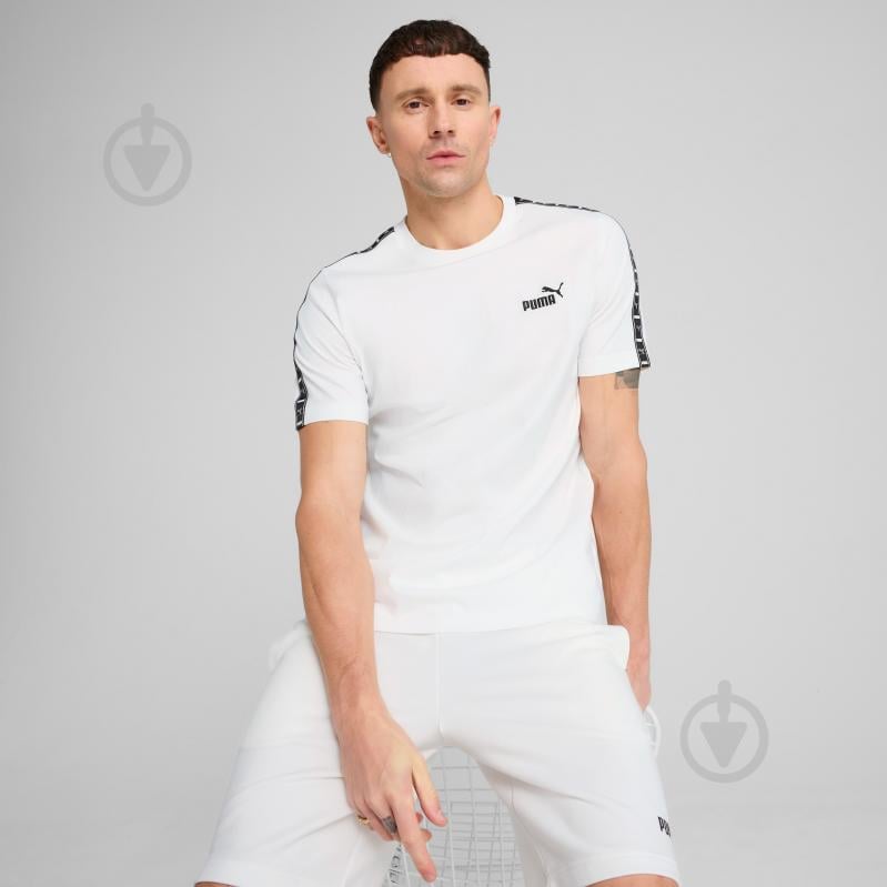 Футболка Puma ESS TAPE Tee 68467402 р.S білий - фото 3