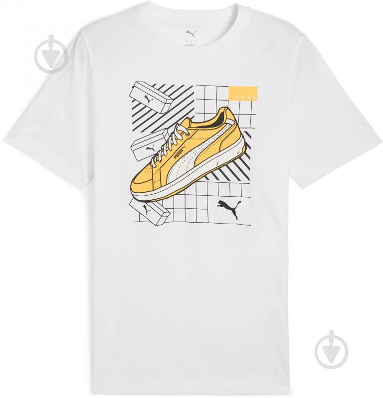 Футболка Puma GRAPHICS Sneaker Tee 68483002 р.S белый - фото 1