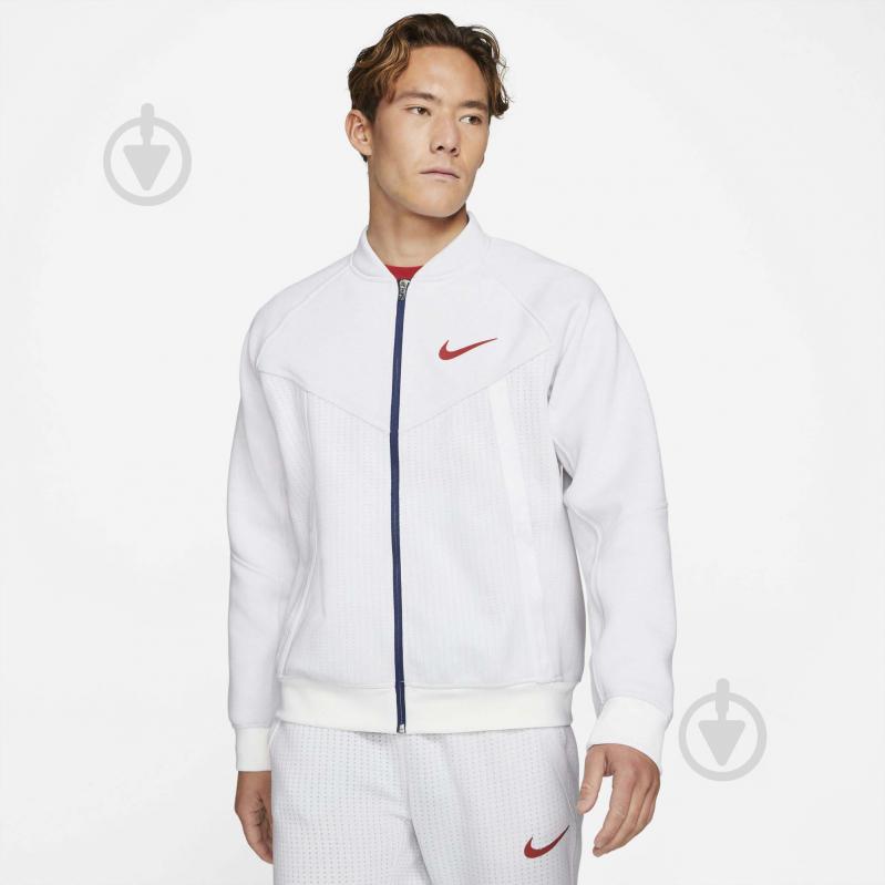 Кофта Nike M NSW JKT MEDIA ZERO CW0300-100 р. L белый - фото 1