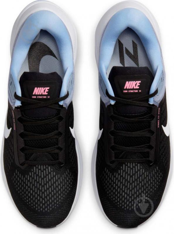 Кроссовки мужские демисезонные Nike AirZOOM Structure 24 DA8535-008 р.42 черные - фото 6