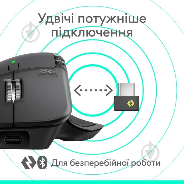 Мишка бездротова Logitech MX Master 4 Performance graphite (L910-007562) - фото 6