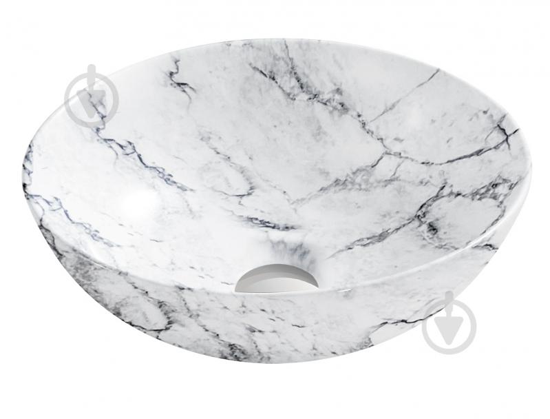 Умывальник Koller Pool Aqua light grey granite 40х40 см - фото 1