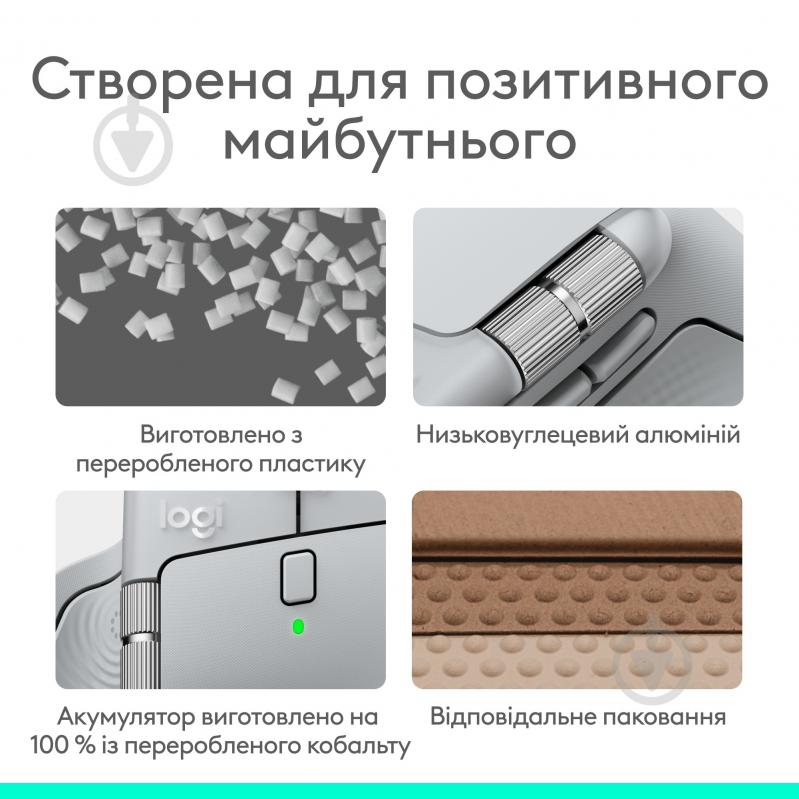 Мышка беспроводная Logitech MX Master 4 Performance pale grey (L910-007563) - фото 15