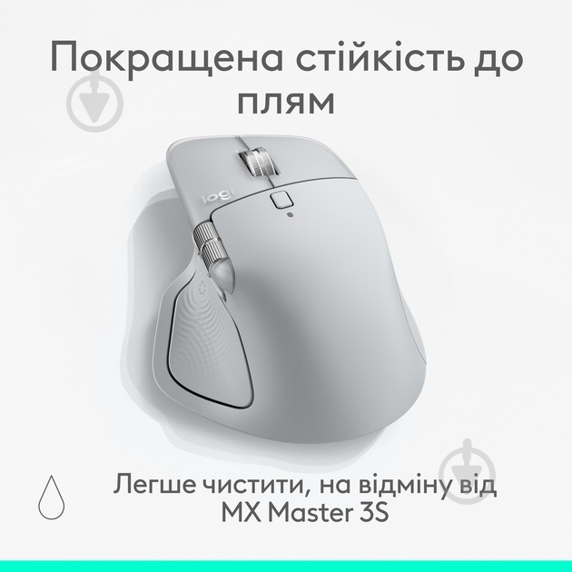 Мышка беспроводная Logitech MX Master 4 Performance pale grey (L910-007563) - фото 9