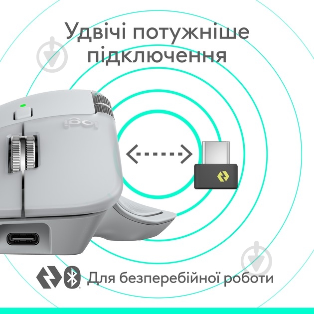 Мышка беспроводная Logitech MX Master 4 Performance pale grey (L910-007563) - фото 6