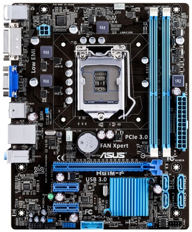 Материнська плата Asus H61M-F (Socket 1155, Intel H61, mirco ATX) - фото 2