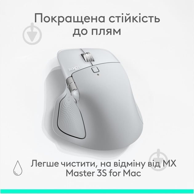 Мышка беспроводная Logitech MX Master 4 for Mac Performance white silver (L910-007576) - фото 6