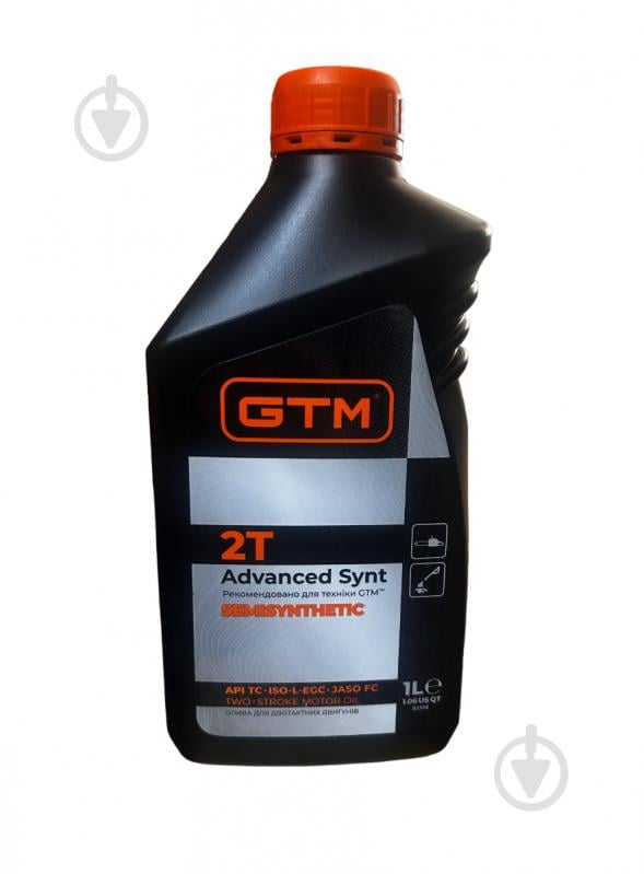 Мастило GTM Advanced Synt 2T в паливо для 2-тактних двигунів 1 л - фото 1